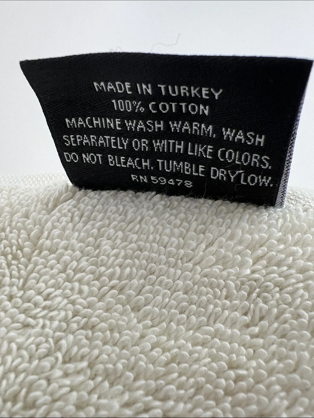 Rachel Zoe Bath Towels Cream Plush Soft 100% Cotton Made in Turkey 2 Pc NEW